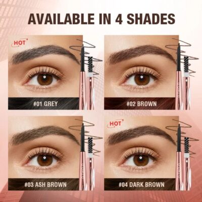 O.TWO.O Natural Soft Mist 3in1 Eyebrow Pencil - Image 3