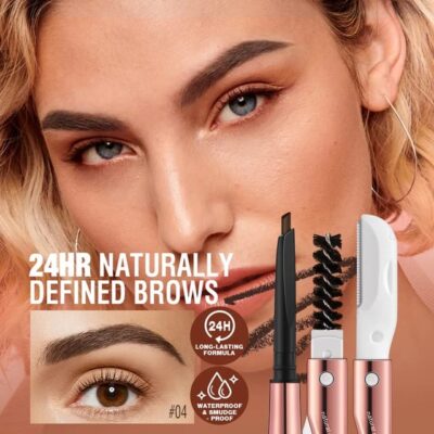 O.TWO.O Natural Soft Mist 3in1 Eyebrow Pencil - Image 5